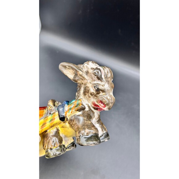 Vintage Donkey With Cart Planter Dish Bowl (C) - Picture 5 of 6